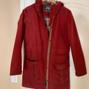 Roots women’s XS rain jacket 3/4 length